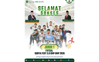 Tim Futsal MIN 1 Banyumas sukses raih juara 1